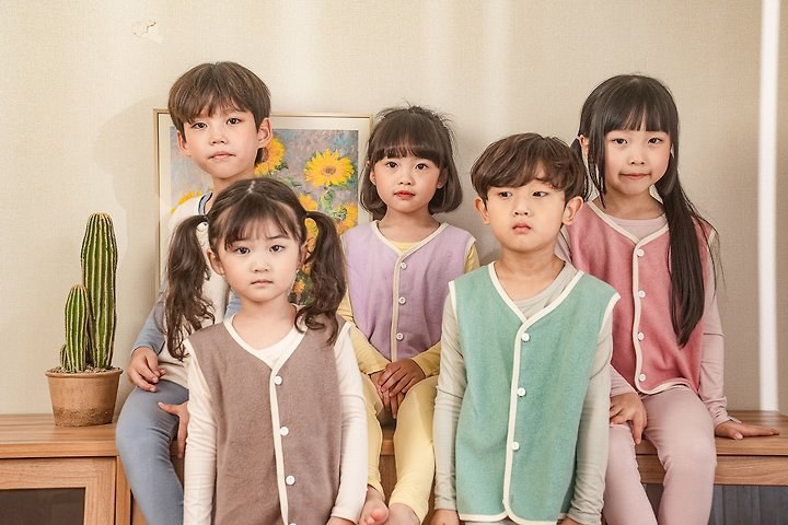 뽀송기모숏조끼