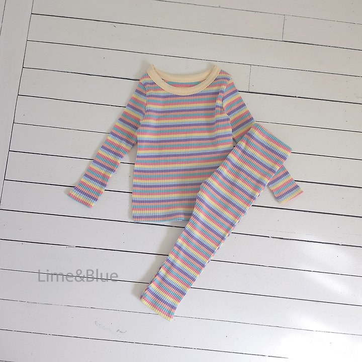 무지개단가라긴팔상하세트 4