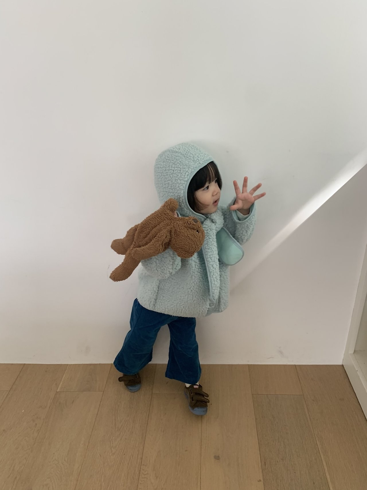 푸들머플러모자